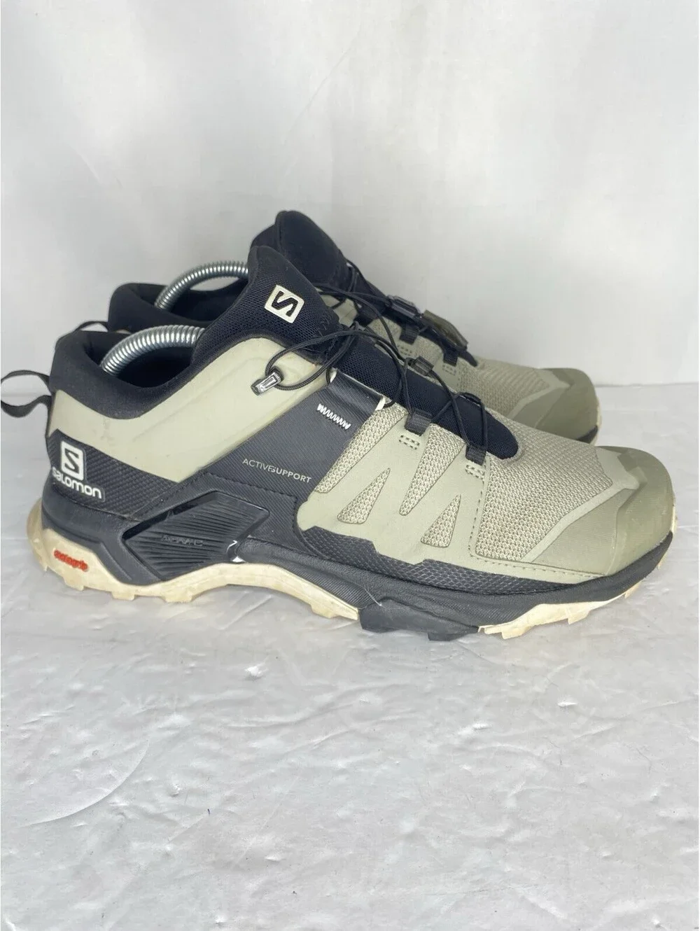 Salomon X Ultra 4 Shoes Womens Size 10 Green Hiking Trail Sneakers